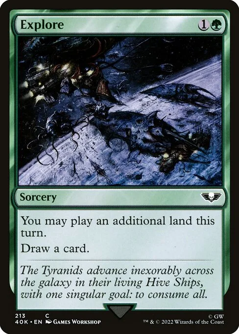 Explore, carta Magic di tipo Sorcery illustrata da Games Workshop