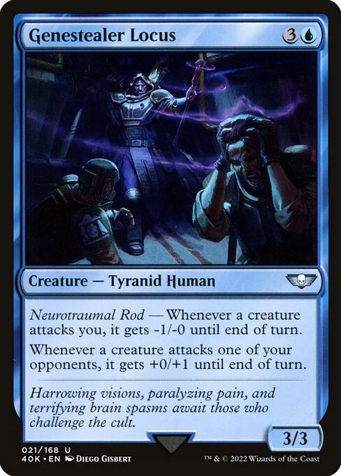 Genestealer Locus, carta Magic di tipo Creature — Tyranid Human illustrata da Diego Gisbert