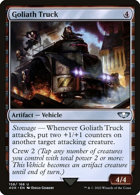 Goliath Truck, carta Magic di tipo Artifact — Vehicle illustrata da Diego Gisbert