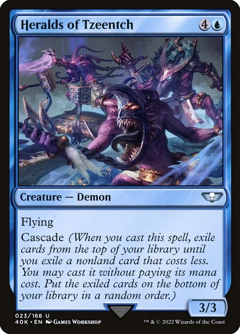 Heralds of Tzeentch, carta Magic di tipo Creature — Demon illustrata da Games Workshop