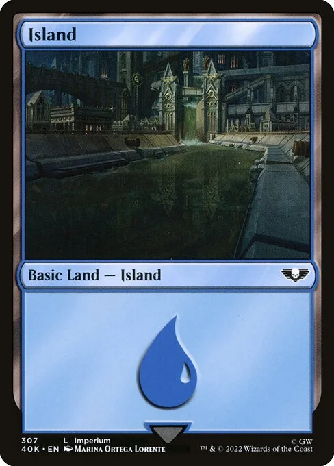 Island, carta Magic di tipo Basic Land — Island illustrata da Marina Ortega Lorente
