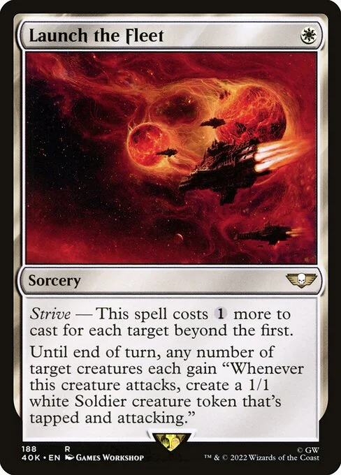 Launch the Fleet, carta Magic di tipo Sorcery illustrata da Games Workshop