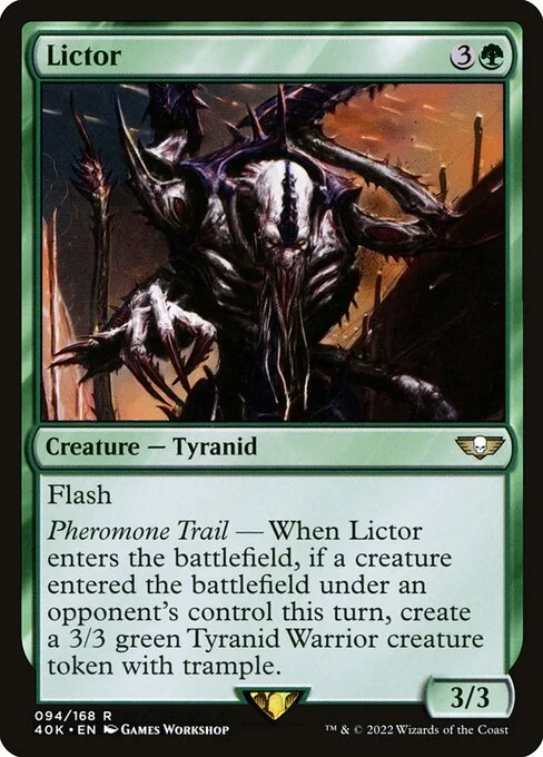 Lictor, carta Magic di tipo Creature — Tyranid illustrata da Games Workshop