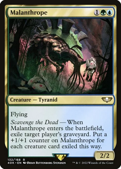 Malanthrope, carta Magic di tipo Creature — Tyranid illustrata da Ørjan Ruttenborg Svendsen