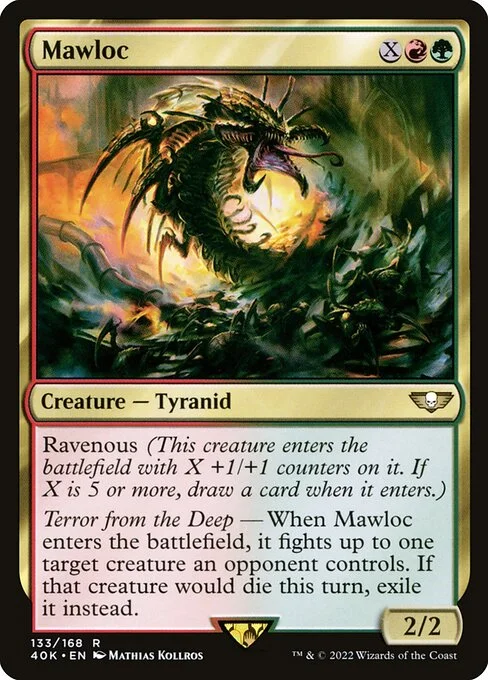Mawloc, carta Magic di tipo Creature — Tyranid illustrata da Mathias Kollros