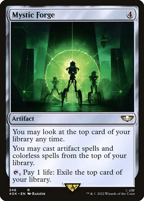 Mystic Forge, carta Magic di tipo Artifact illustrata da Rafater