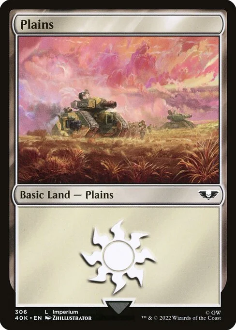 Plains, carta Magic di tipo Basic Land — Plains illustrata da Zhillustrator