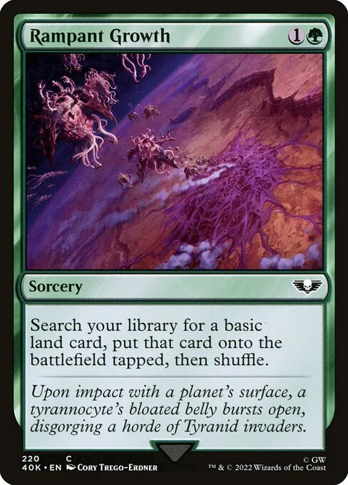 Rampant Growth, carta Magic di tipo Sorcery illustrata da Cory Trego-Erdner