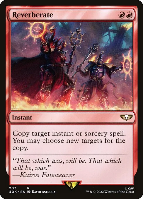 Reverberate, carta Magic di tipo Instant illustrata da David Astruga