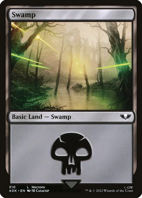 Swamp, carta Magic di tipo Basic Land — Swamp illustrata da JB Casacop