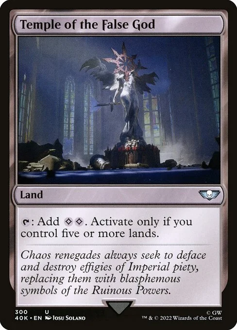 Temple of the False God, carta Magic di tipo Land illustrata da Josu Solano
