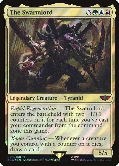 The Swarmlord, carta Magic di tipo Legendary Creature — Tyranid illustrata da Antonio José Manzanedo