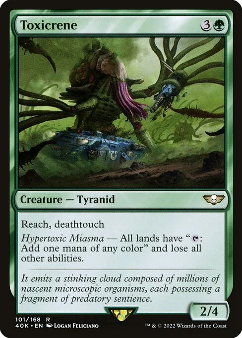 Toxicrene, carta Magic di tipo Creature — Tyranid illustrata da Logan Feliciano