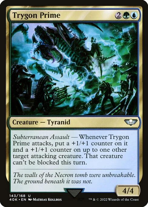 Trygon Prime, carta Magic di tipo Creature — Tyranid illustrata da Mathias Kollros
