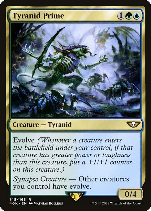 Tyranid Prime, carta Magic di tipo Creature — Tyranid illustrata da Mathias Kollros