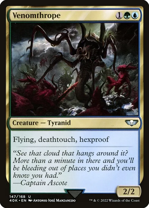 Venomthrope, carta Magic di tipo Creature — Tyranid illustrata da Antonio José Manzanedo