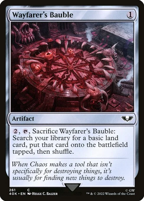 Wayfarer's Bauble, carta Magic di tipo Artifact illustrata da Helge C. Balzer