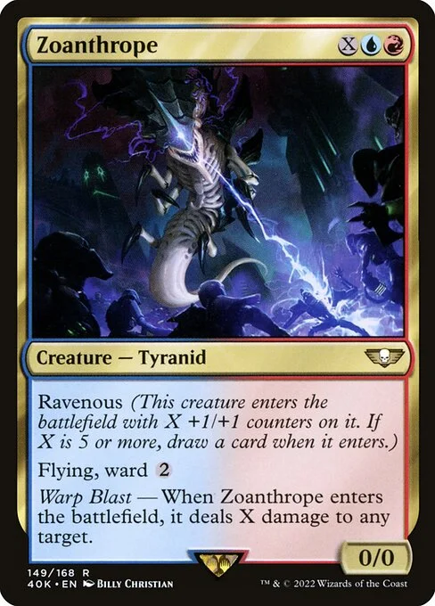 Zoanthrope, carta Magic di tipo Creature — Tyranid illustrata da Billy Christian