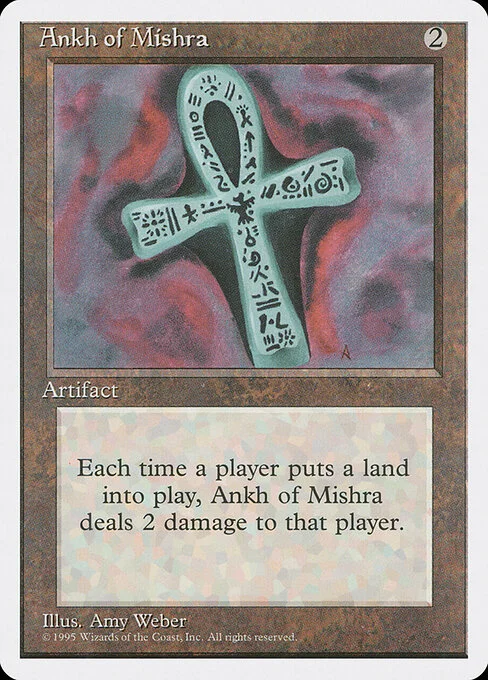 Ankh of Mishra, carta Magic di tipo Artifact illustrata da Amy Weber