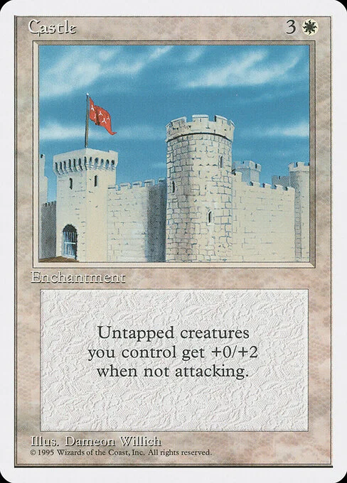 Castle, carta Magic di tipo Enchantment illustrata da Dameon Willich