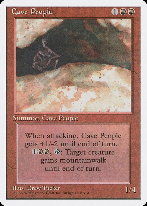 Cave People, carta Magic di tipo Creature — Human illustrata da Drew Tucker