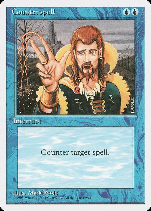 Counterspell, carta Magic di tipo Instant illustrata da Mark Poole