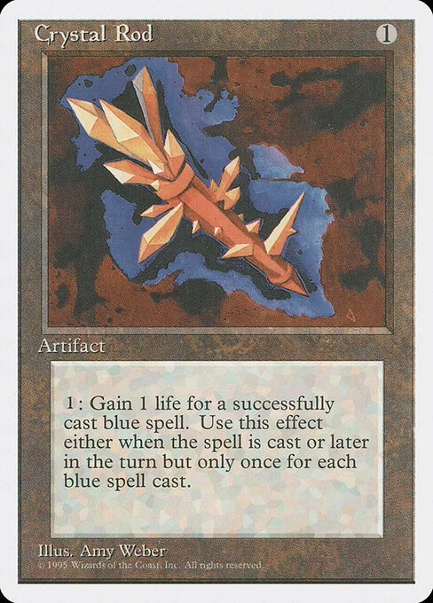 Crystal Rod, carta Magic di tipo Artifact illustrata da Amy Weber