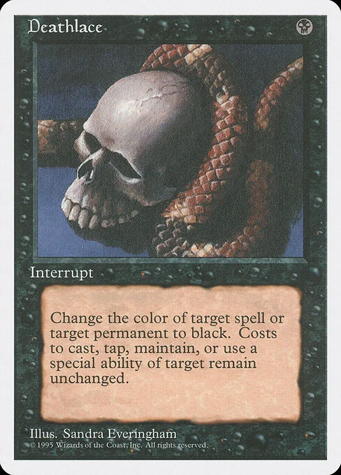 Deathlace, carta Magic di tipo Instant illustrata da Sandra Everingham