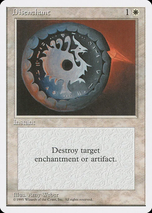Disenchant, carta Magic di tipo Instant illustrata da Amy Weber