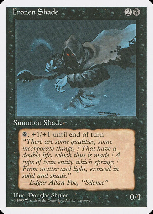 Frozen Shade, carta Magic di tipo Creature — Shade illustrata da Douglas Shuler