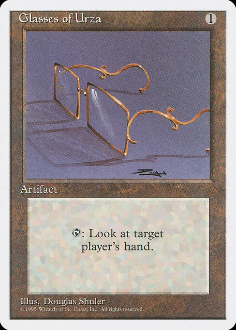 Glasses of Urza, carta Magic di tipo Artifact illustrata da Douglas Shuler