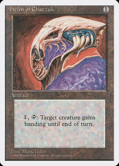 Helm of Chatzuk, carta Magic di tipo Artifact illustrata da Mark Tedin