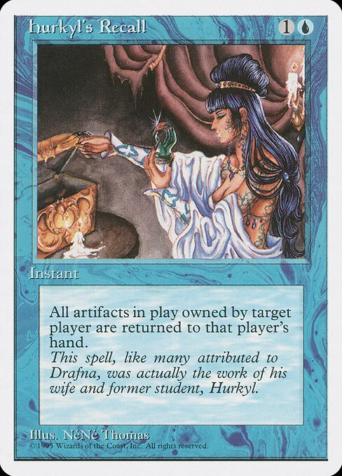 Hurkyl's Recall, carta Magic di tipo Instant illustrata da NéNé Thomas