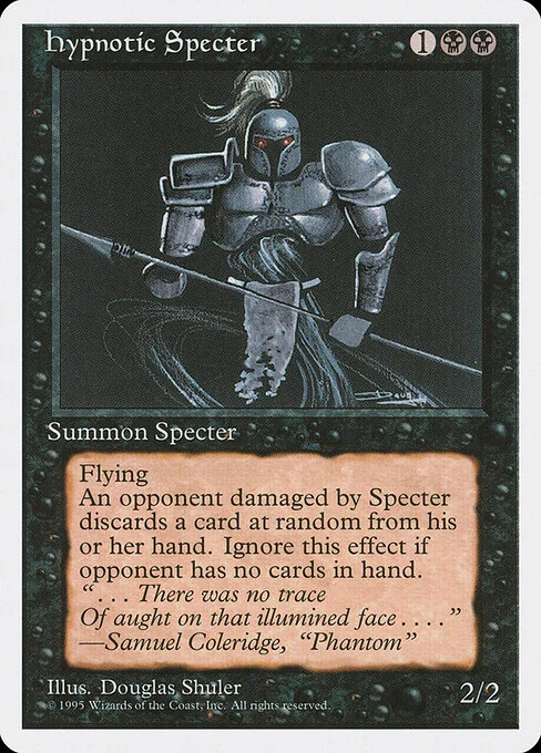 Hypnotic Specter, carta Magic di tipo Creature — Specter illustrata da Douglas Shuler