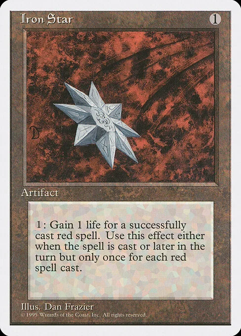 Iron Star, carta Magic di tipo Artifact illustrata da Dan Frazier