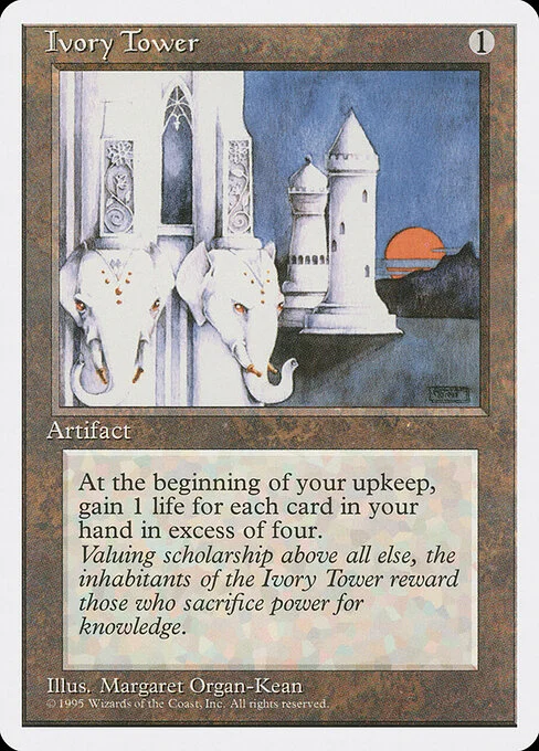 Ivory Tower, carta Magic di tipo Artifact illustrata da Margaret Organ-Kean