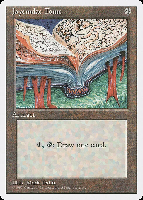 Jayemdae Tome, carta Magic di tipo Artifact — Book illustrata da Mark Tedin