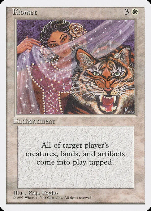 Kismet, carta Magic di tipo Enchantment illustrata da Kaja Foglio