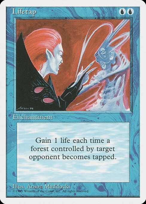 Lifetap, carta Magic di tipo Enchantment illustrata da Anson Maddocks