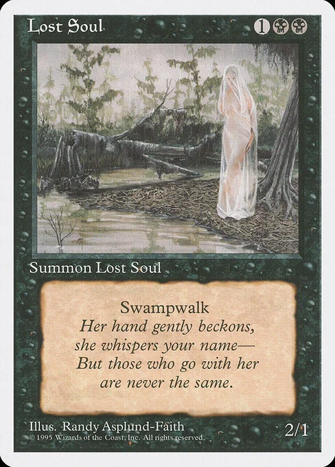 Lost Soul, carta Magic di tipo Creature — Spirit Minion illustrata da Randy Asplund-Faith