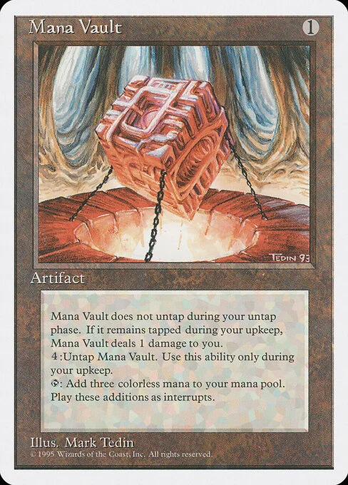 Mana Vault, carta Magic di tipo Artifact illustrata da Mark Tedin