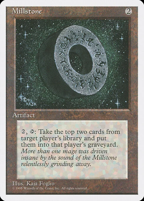 Millstone, carta Magic di tipo Artifact illustrata da Kaja Foglio