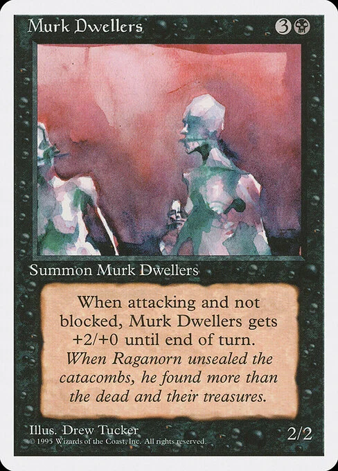 Murk Dwellers, carta Magic di tipo Creature — Zombie illustrata da Drew Tucker