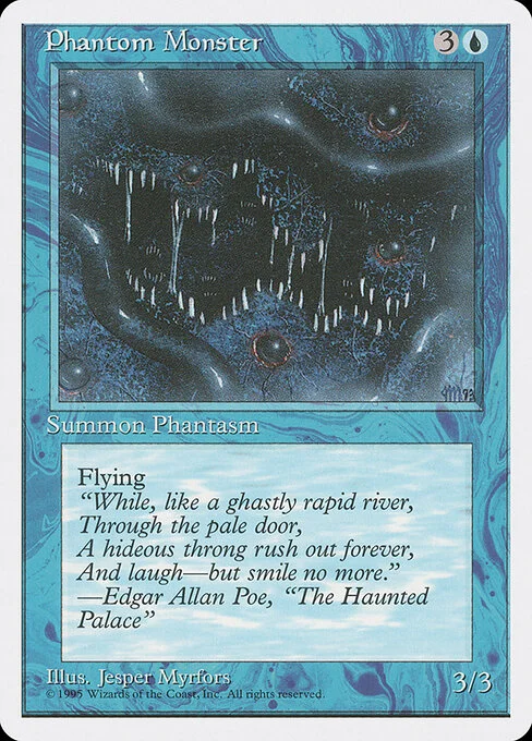 Phantom Monster, carta Magic di tipo Creature — Illusion illustrata da Jesper Myrfors