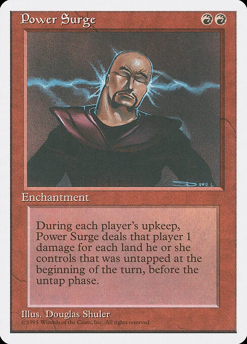 Power Surge, carta Magic di tipo Enchantment illustrata da Douglas Shuler