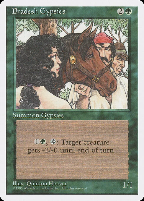Pradesh Gypsies, carta Magic di tipo Creature — Human Nomad illustrata da Quinton Hoover
