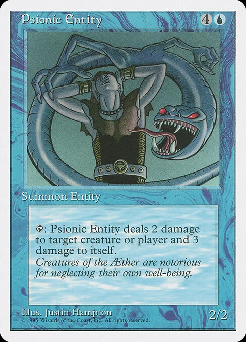 Psionic Entity, carta Magic di tipo Creature — Illusion illustrata da Justin Hampton