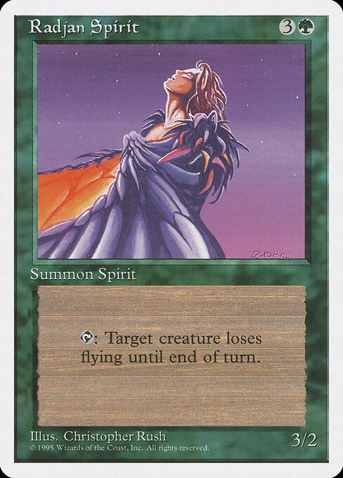 Radjan Spirit, carta Magic di tipo Creature — Spirit illustrata da Christopher Rush
