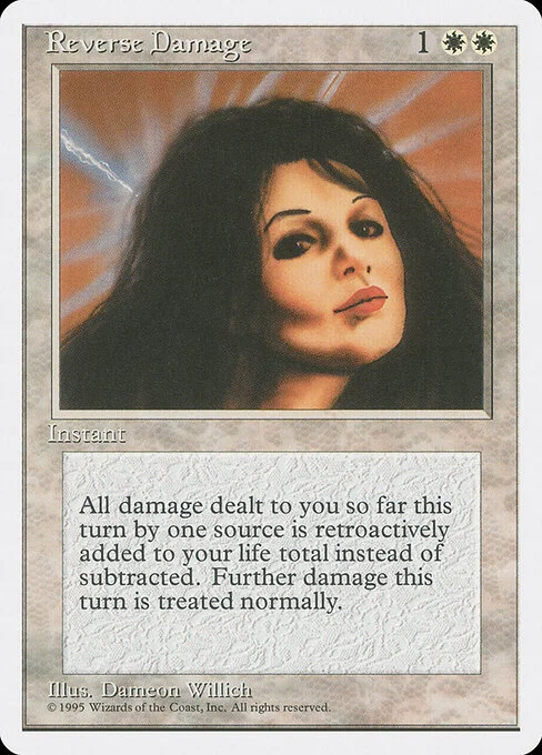 Reverse Damage, carta Magic di tipo Instant illustrata da Dameon Willich