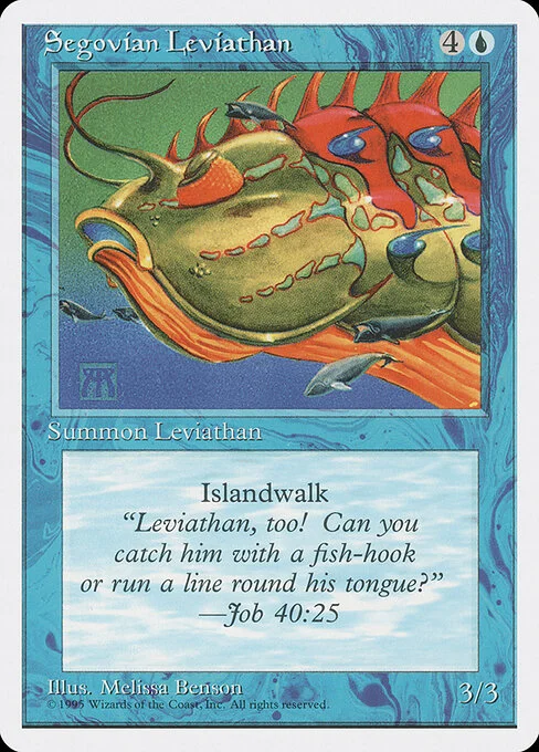 Segovian Leviathan, carta Magic di tipo Creature — Leviathan illustrata da Melissa A. Benson